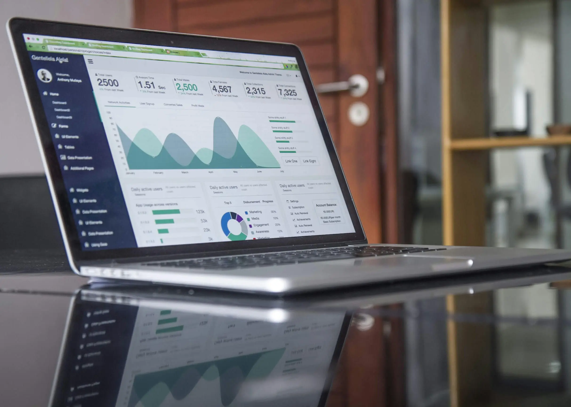 Informe mensual de resultados KlaveAI abierto en pantalla